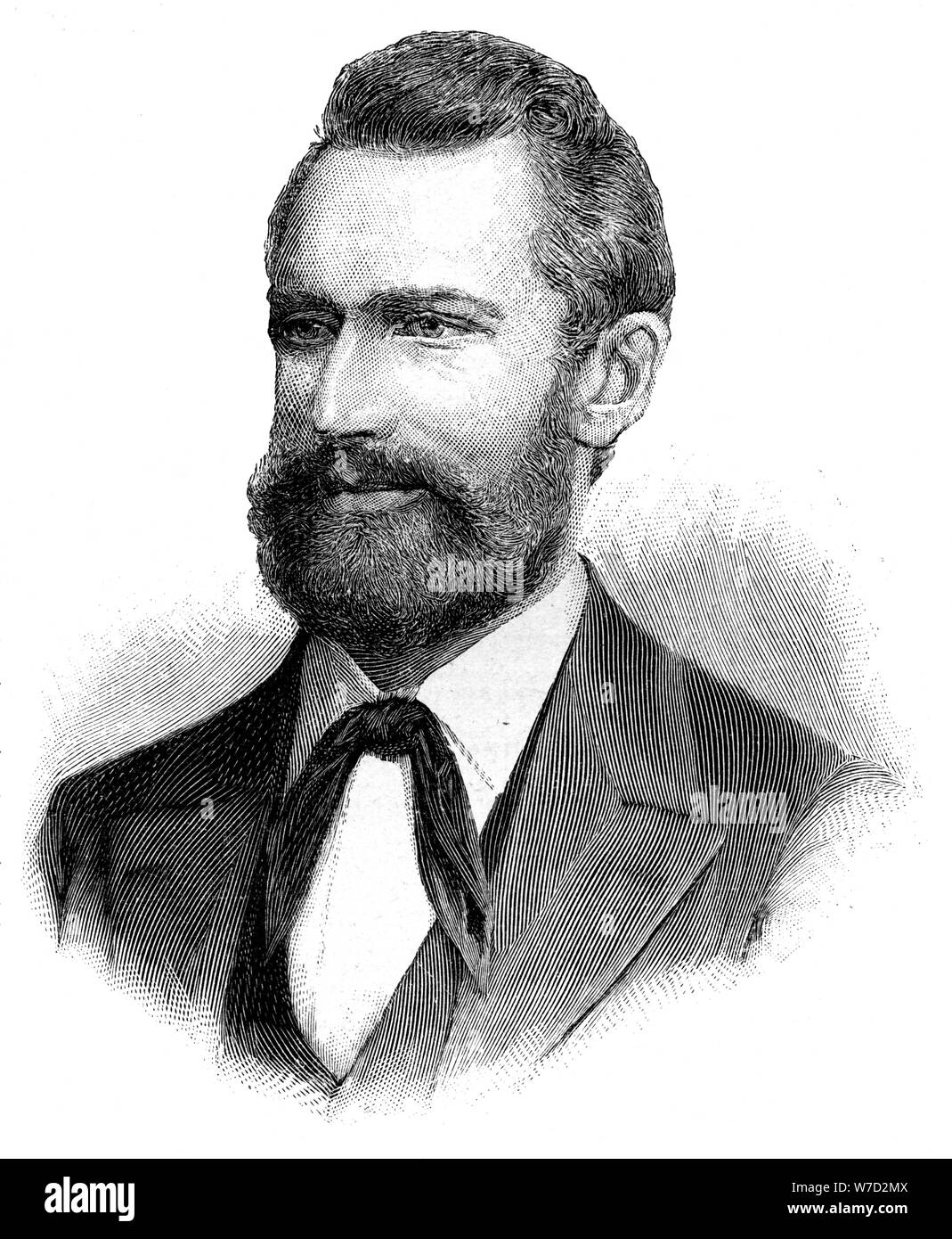 Ludwig Leichhardt, 19th century Prussian explorer and naturalist, (1900). Artist: Unknown Stock Photo