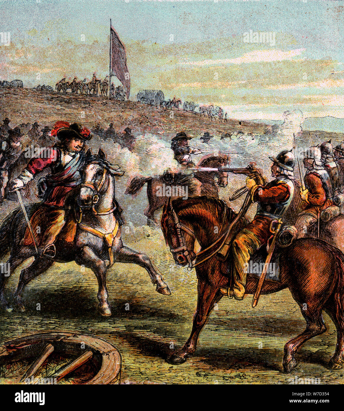 1642 1651 событие. Оливер Кромвель битва при Нейзби. Битва при Нейзби 1645. Сражение при Нейзби в Англии 1645. Оливер Кромвель в бою.