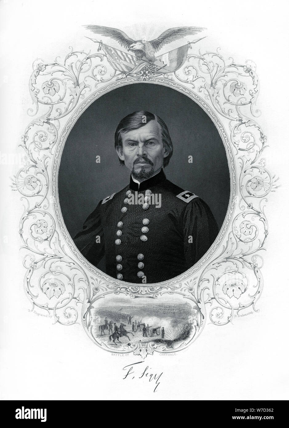 General Franz Sigel, Union general in the American Civil War, 1862-1867.Artist: R Dudensing Stock Photo
