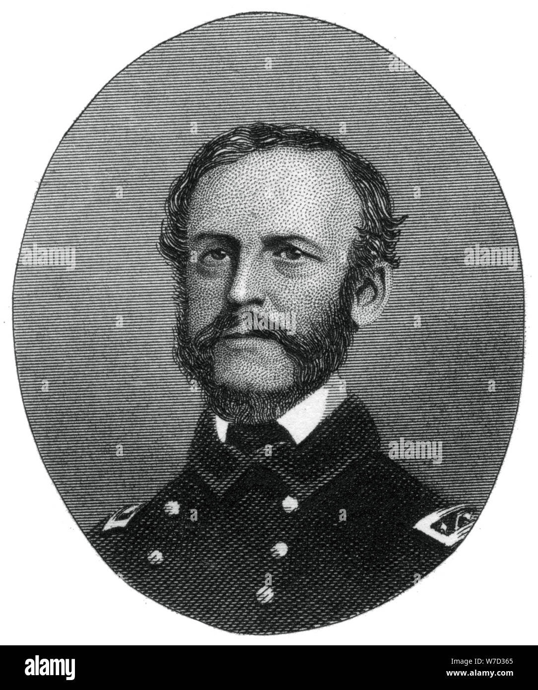 Rear Admiral John Dahlgren, United States Navy, 1862-1867.Artist: J Rogers Stock Photo