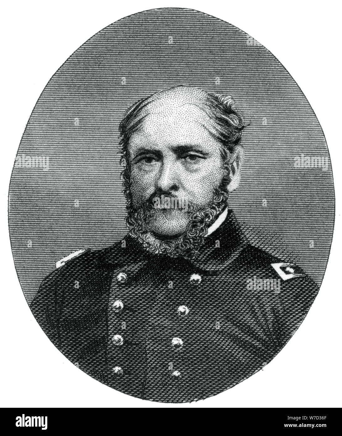 Rear Admiral John Ancrum Winslow, United States Navy, 1862-1867.Artist: J Rogers Stock Photo