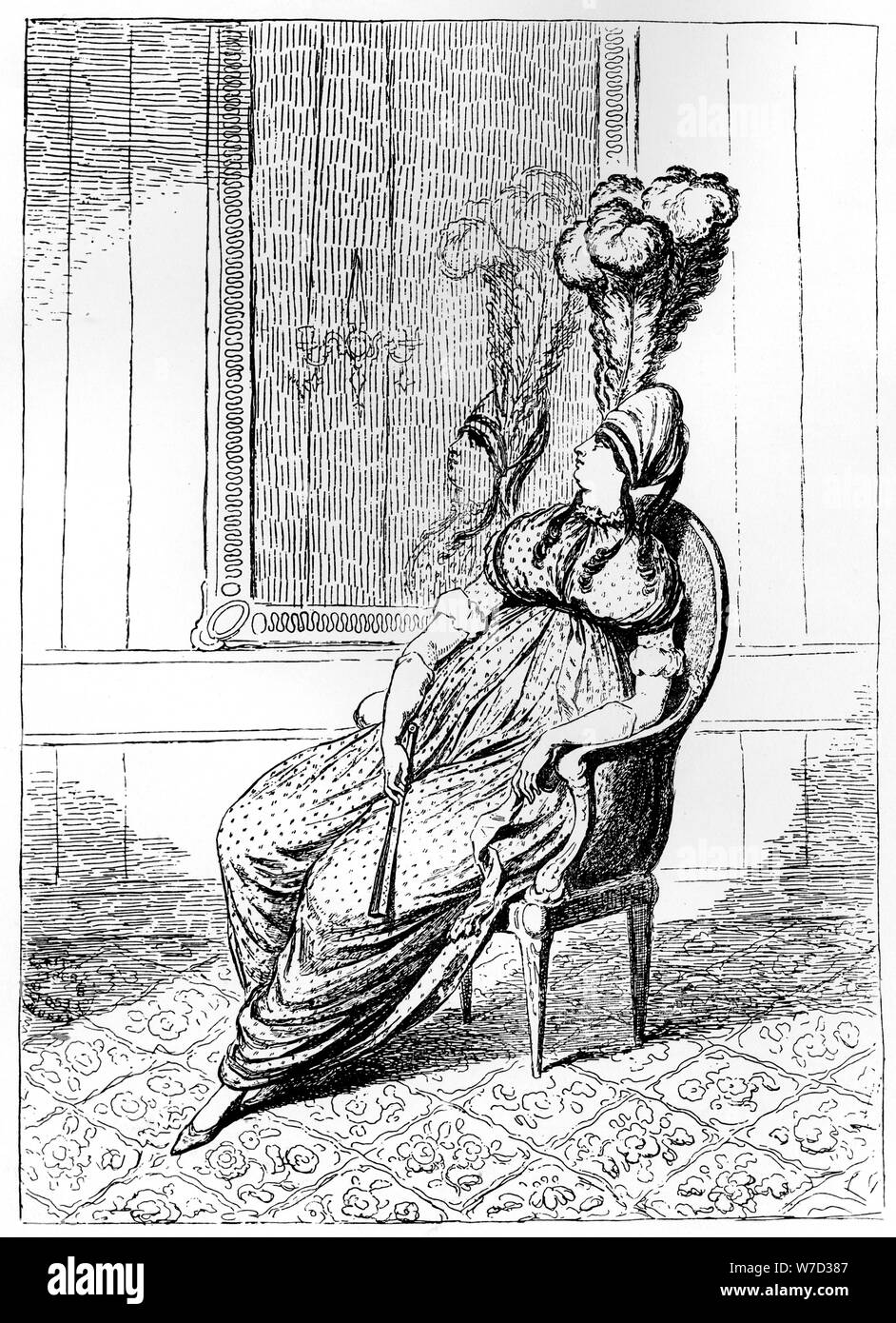 'Modern Elegance: A Portrait', 1796. Artist: Unknown Stock Photo