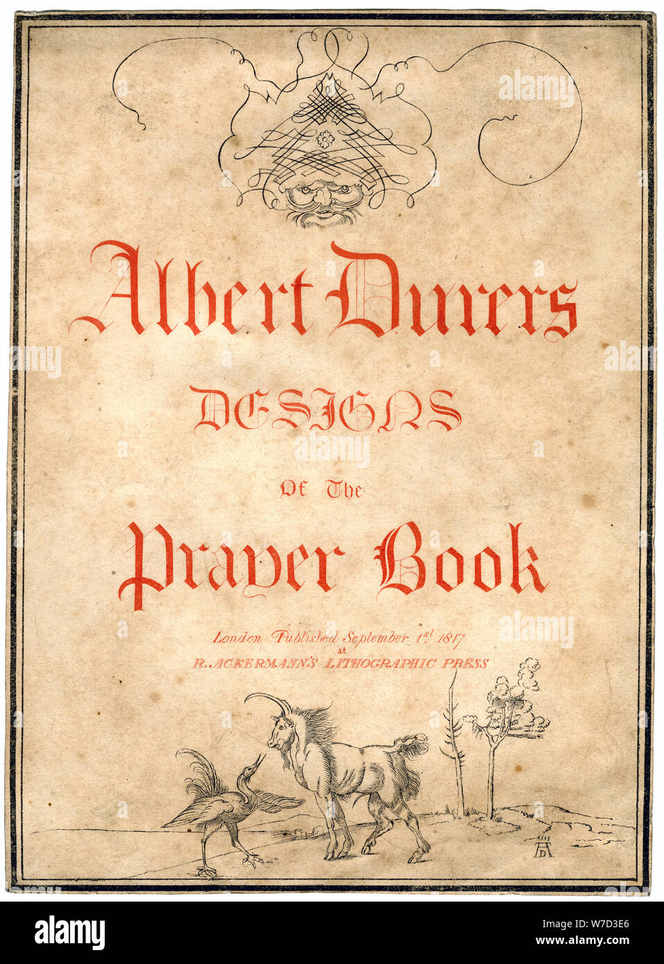 Albert Dürer's Designs for the Prayer Book, 1817.Artist: Albrecht Dürer Stock Photo