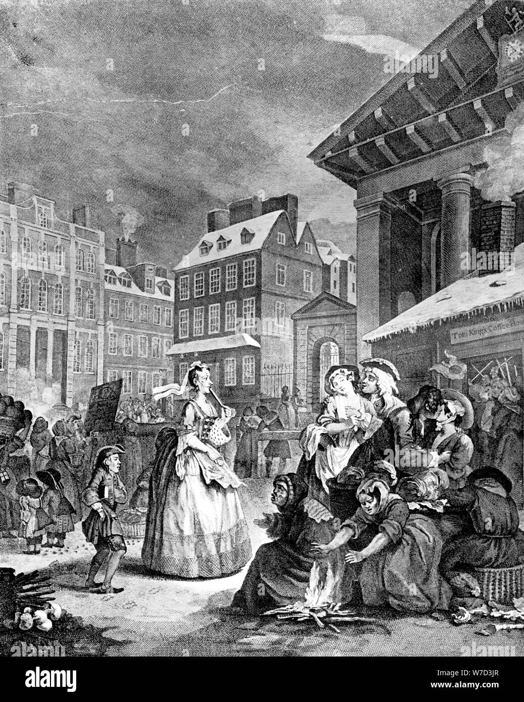 'Morning (Four Times of the Day)', 1738.Artist: William Hogarth Stock Photo