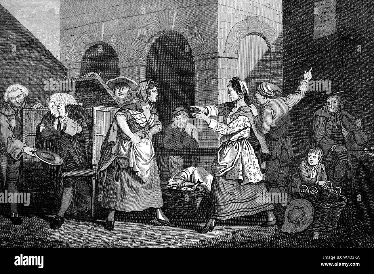 'The Female Orators', 1768.Artist: Rennoldson Stock Photo