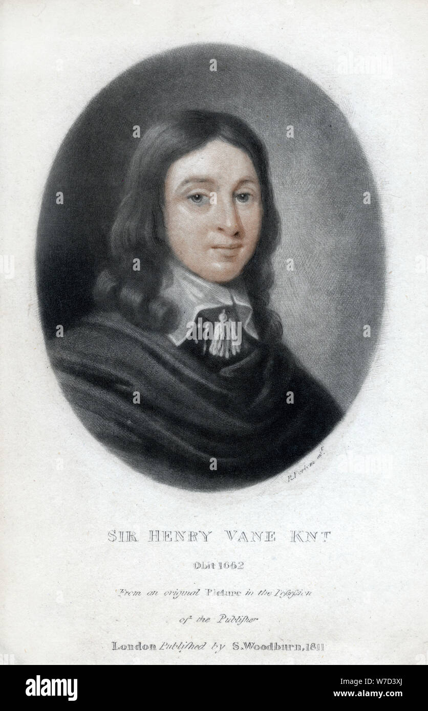 'Henry Vane the Younger', statesman and Member of Parliament, 1811 ...