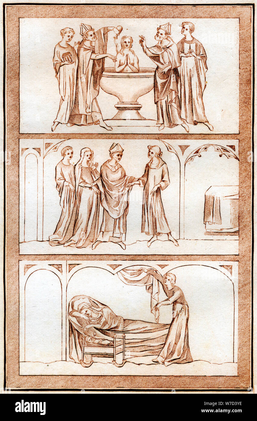 The Life of Thomas Becket, (1801).Artist: Joseph Strutt Stock Photo