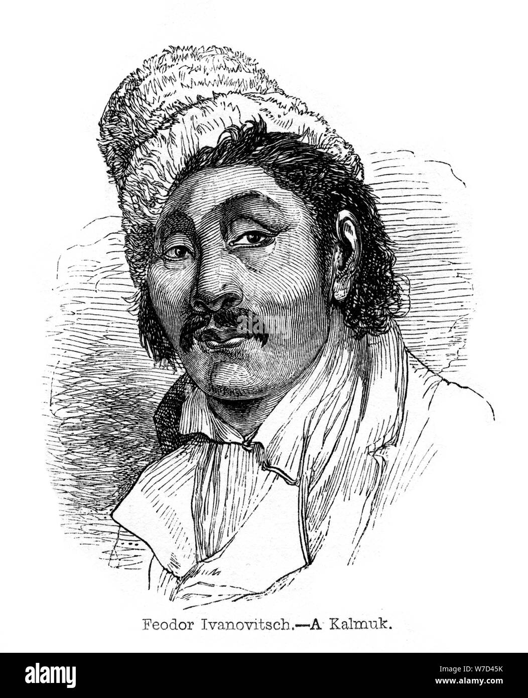 'Feodor Ivanovitsch - A Kalmuk', 1848. Artist: Unknown Stock Photo