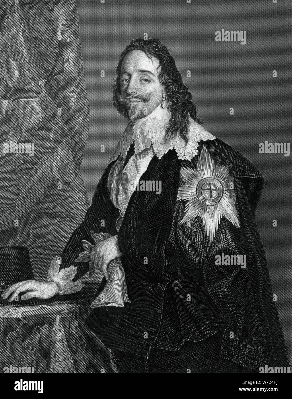 Charles I of England, (19th century).Artist: Albert Henry Payne Stock Photo