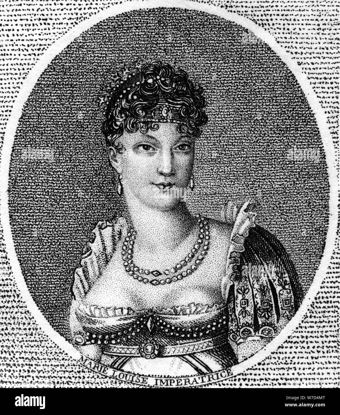 Empress Marie Louise, Empress of France, second wife of Napoleon Bonaparte, (1791-1847). Artist: Unknown Stock Photo