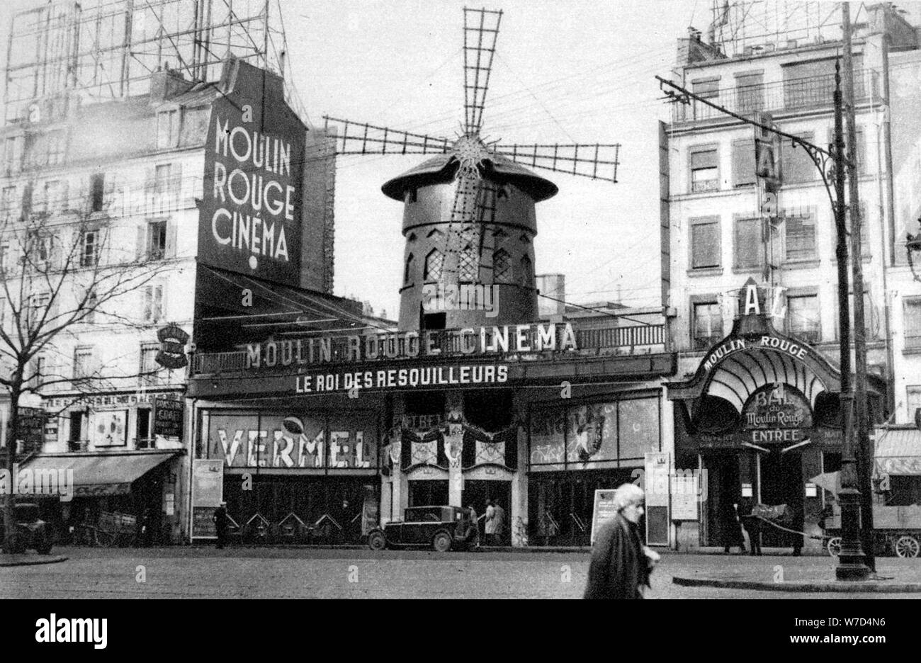 The Moulin Rouge, Paris, 1931. Artist: Ernest Flammarion Stock Photo