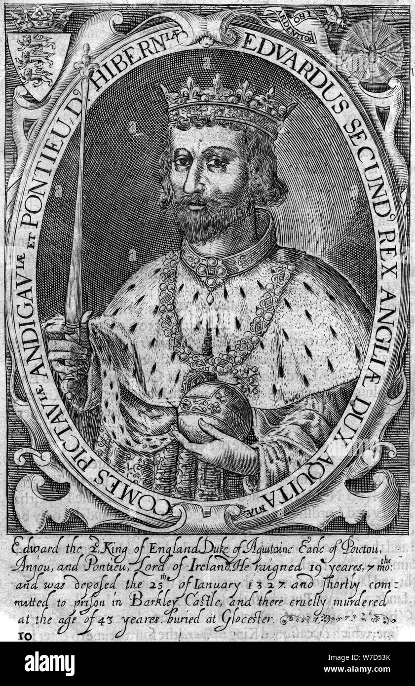 Edward II, King of England. Artist Unknown Stock Photo Alamy