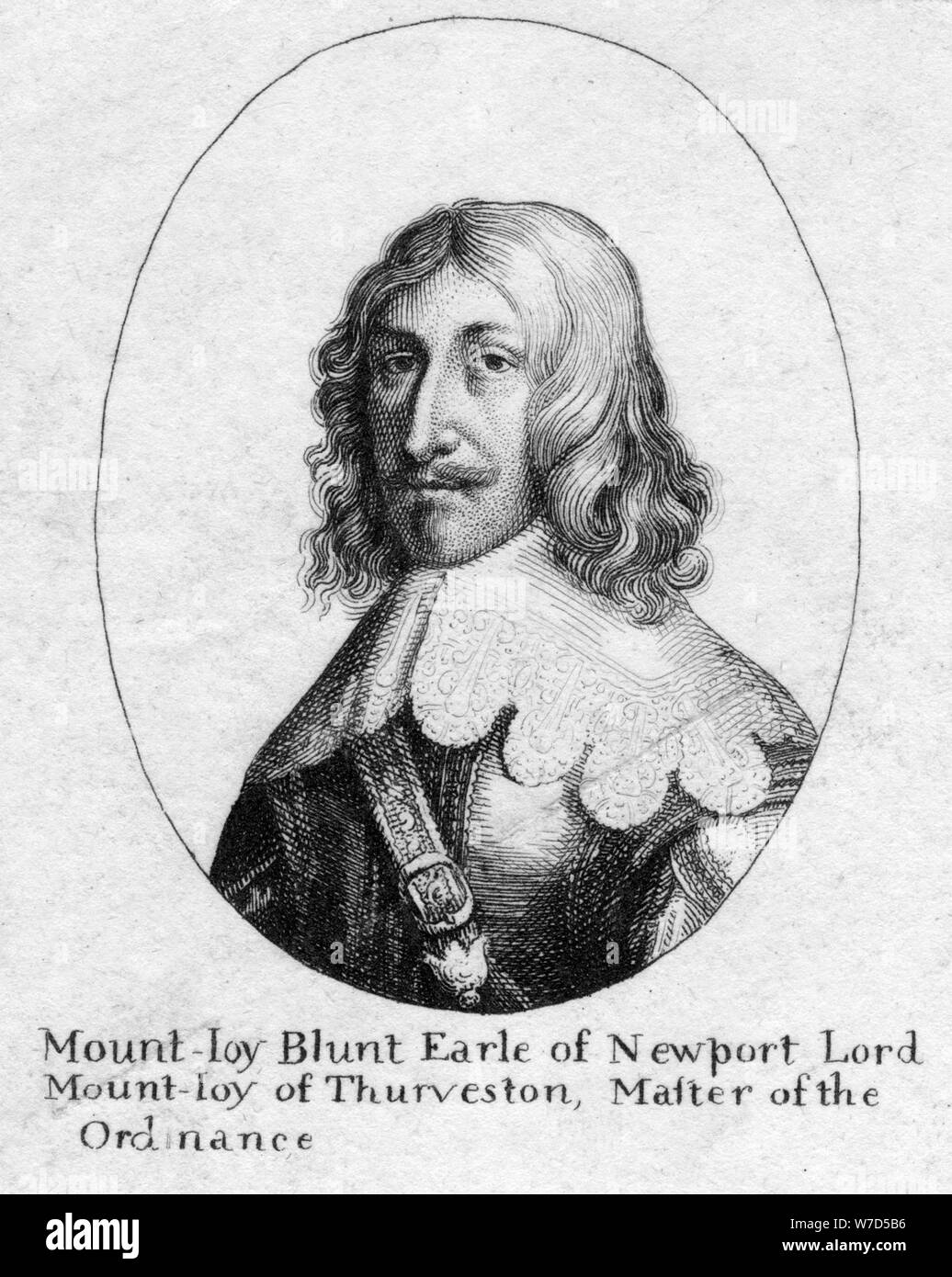 Mountjoy Blount 1597-1666), 1st Earl of Newport, 1800. Artist: Unknown Stock Photo