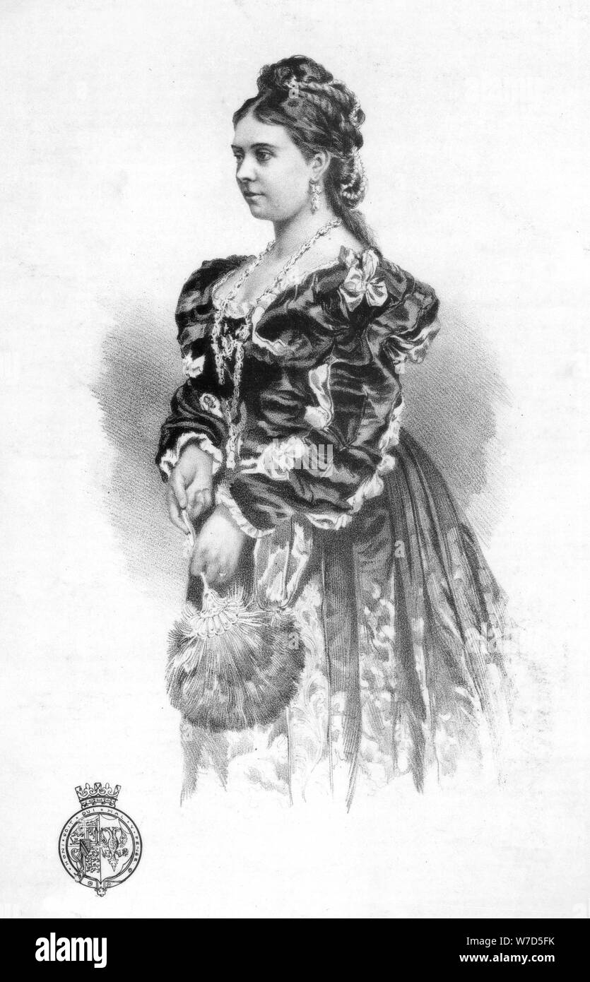 The Crown Princess of Germany, 1877. Artist: Matthews and Son Stock Photo