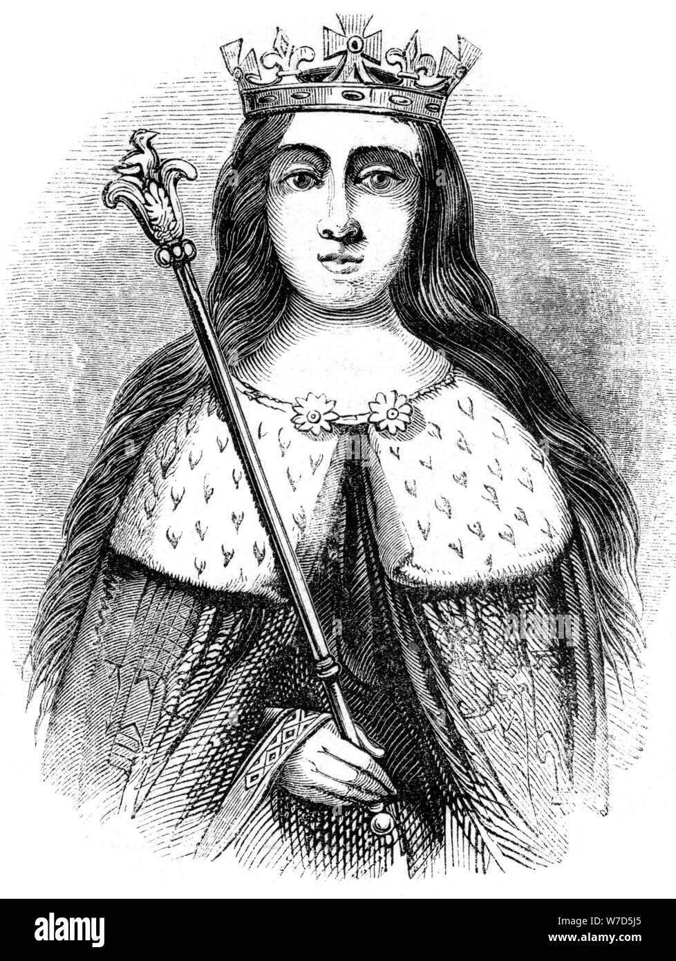 Anne Neville, Queen consort of King Richard III of England 1483-1485.Artist: Anne Neville Artist: Unknown Stock Photo