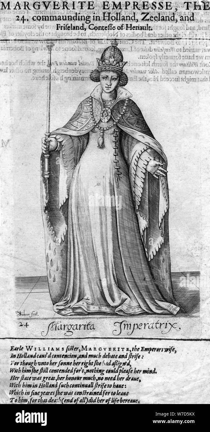 Empress Marguerite. Artist: Unknown Stock Photo