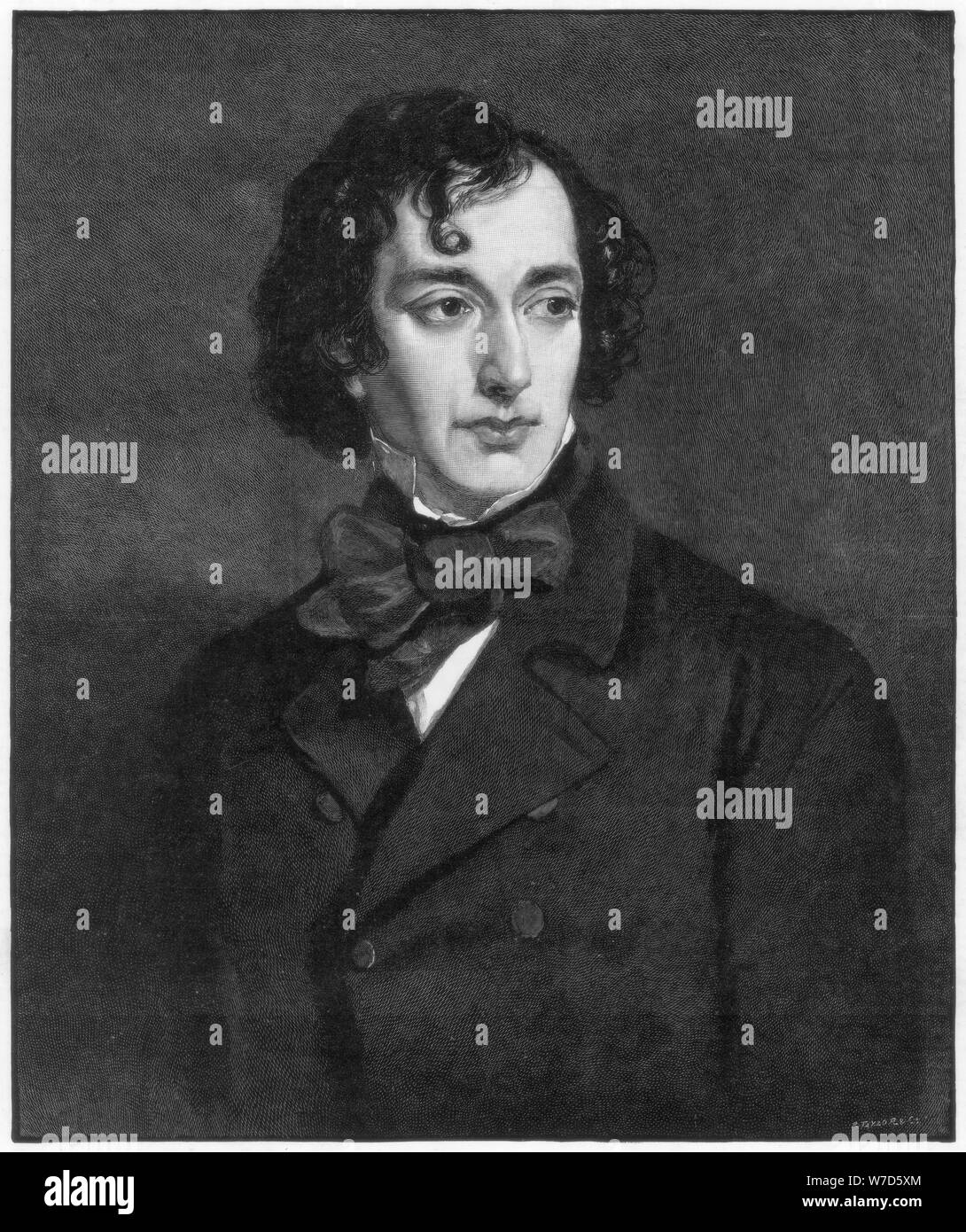 Antique Print 1892 BENJAMIN DISRAELI Young Portrait