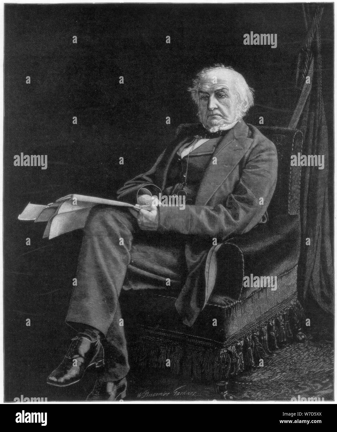 William Ewart Gladstone, British Liberal Party statesman and prime minister, 1894.Artist: William Biscombe Gardner Stock Photo