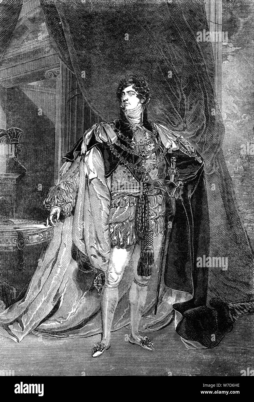 George IV, King of the United Kingdom of Great Britain and Ireland. Artist: Unknown Stock Photo