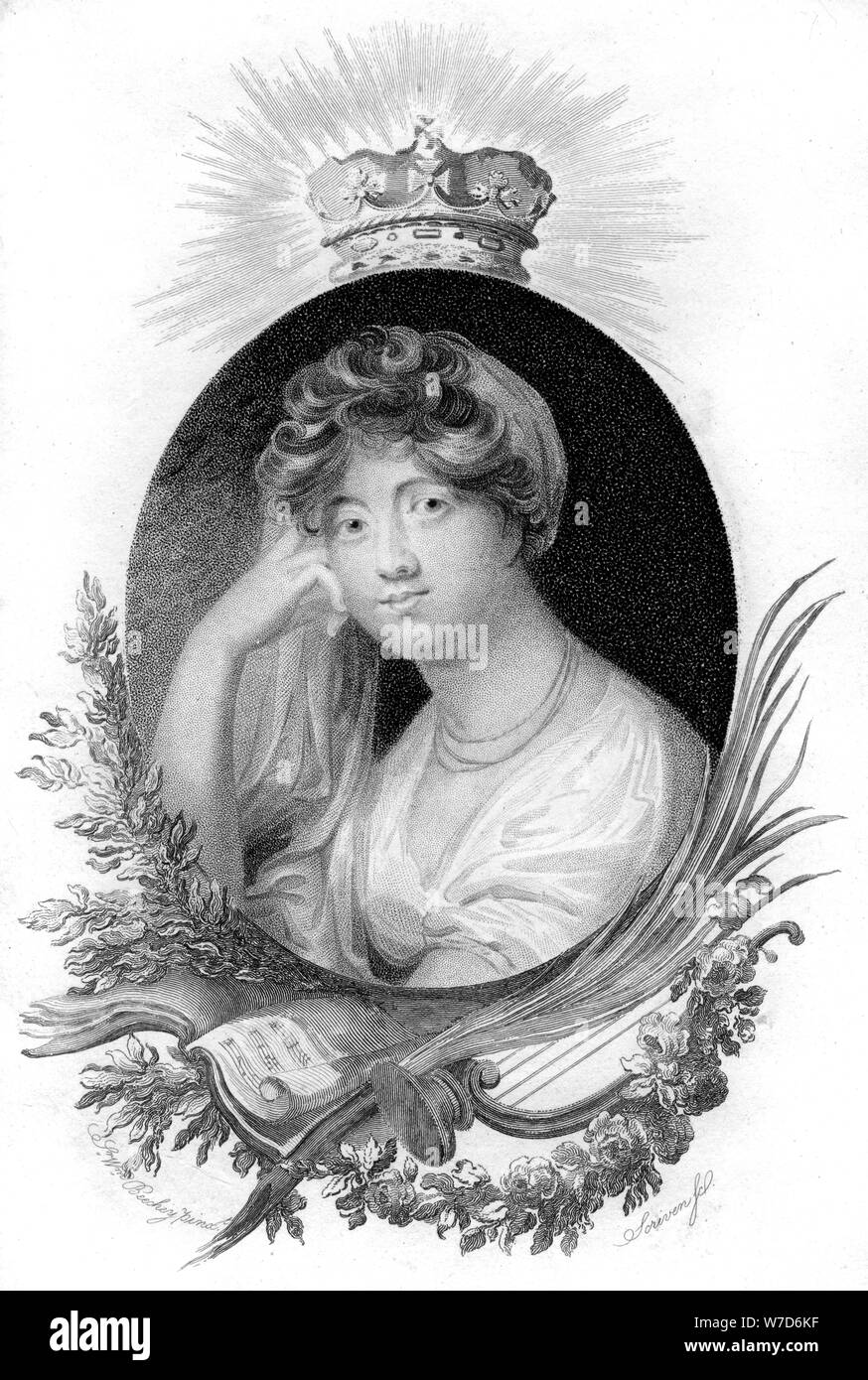 Princess Sophia of Gloucester. Artist: Scriven Stock Photo