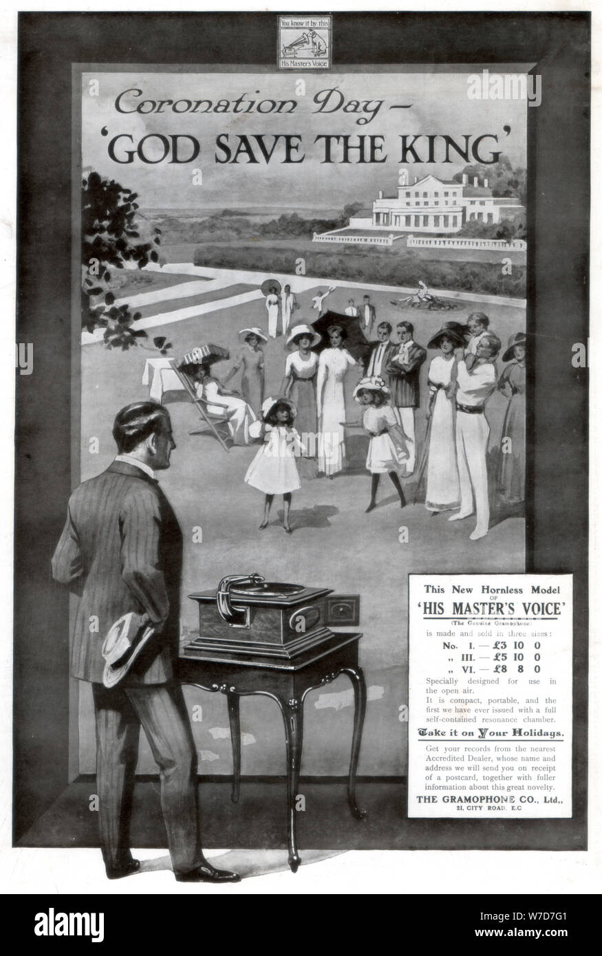 Advertisement for the Gramophone and Co. Ltd Artist: Unknown Stock Photo