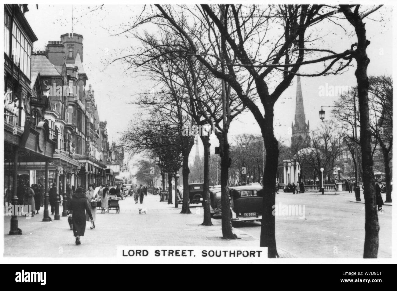 Lord Street, Southport, 1937. Artist: Unknown Stock Photo