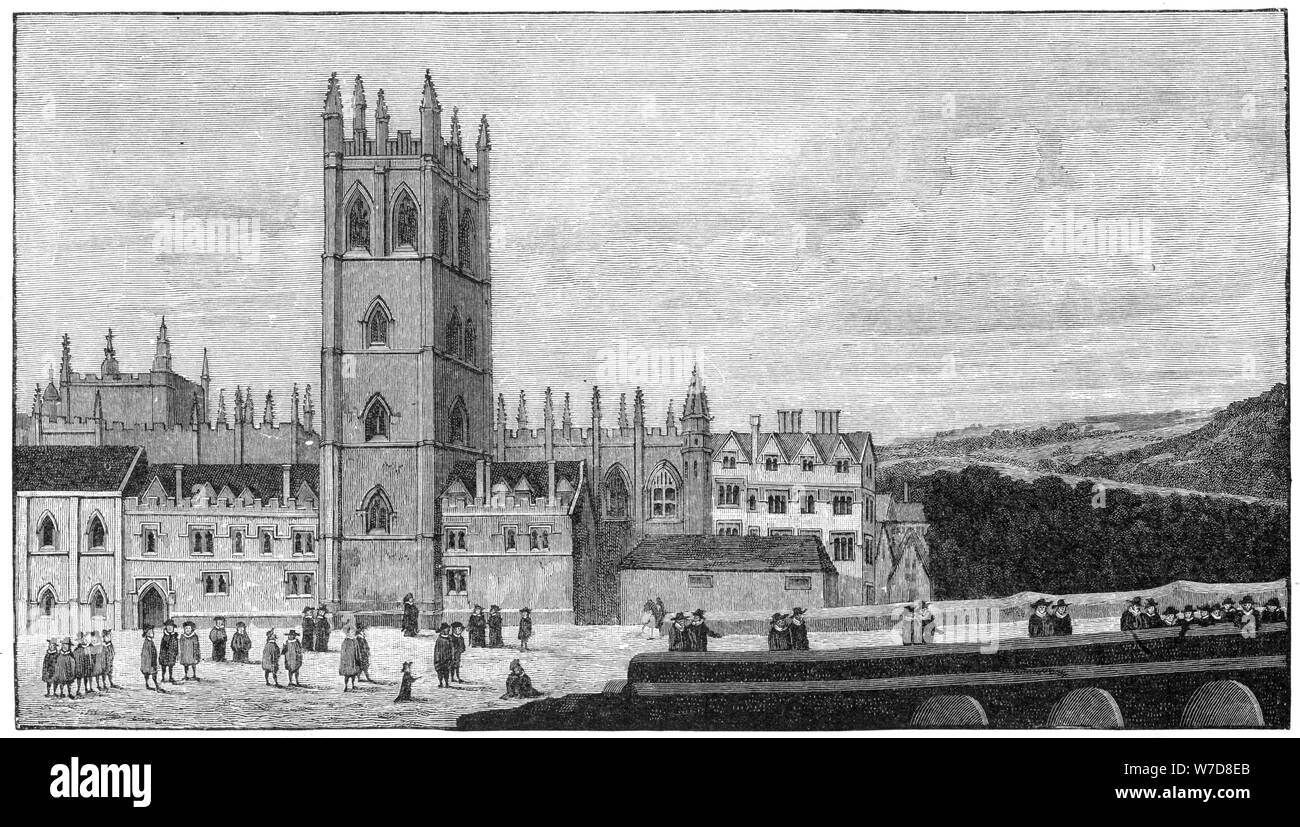 Magdalen College, Oxford, 17th century, (1894). Artist: Unknown Stock Photo