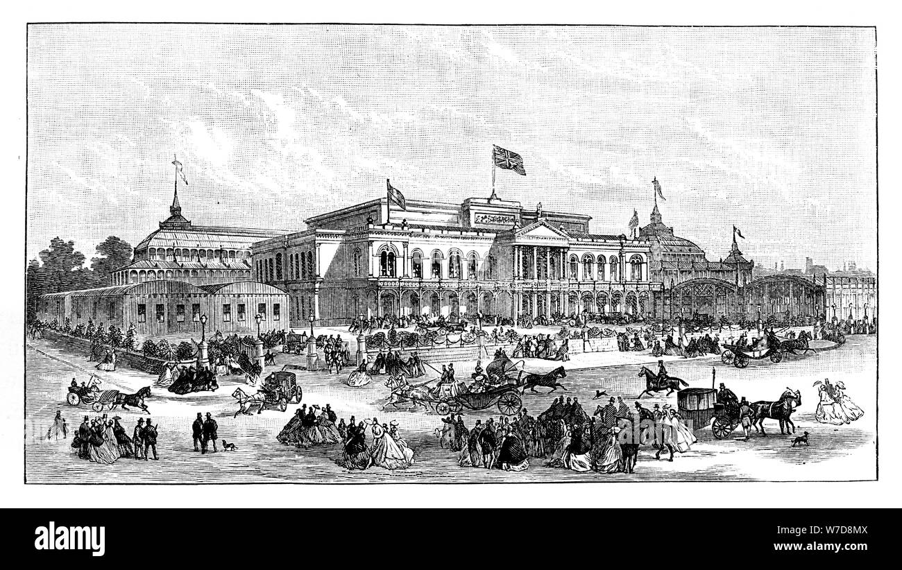 1865 dublin international exhibition hires stock photography and