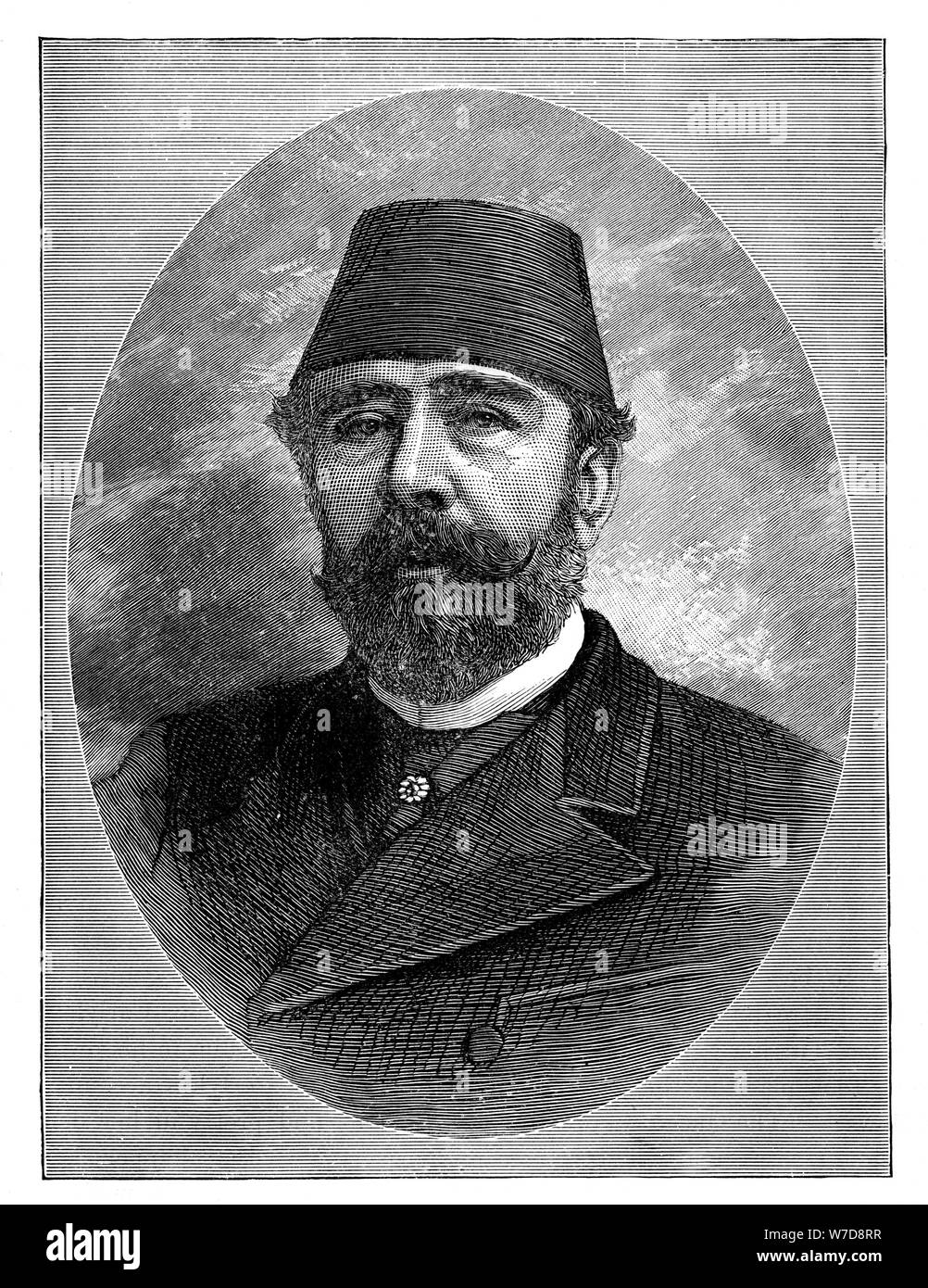 Ismail Pasha, (1830-1895). Artist: Unknown Stock Photo
