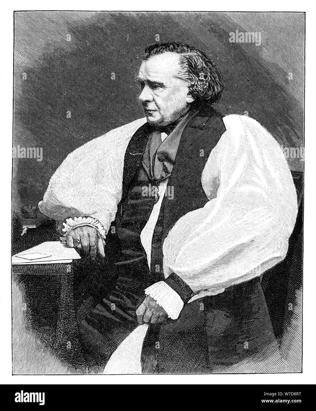 Samuel Wilberforce (1805-1873), Bishop of Winchester. Artist: Unknown ...