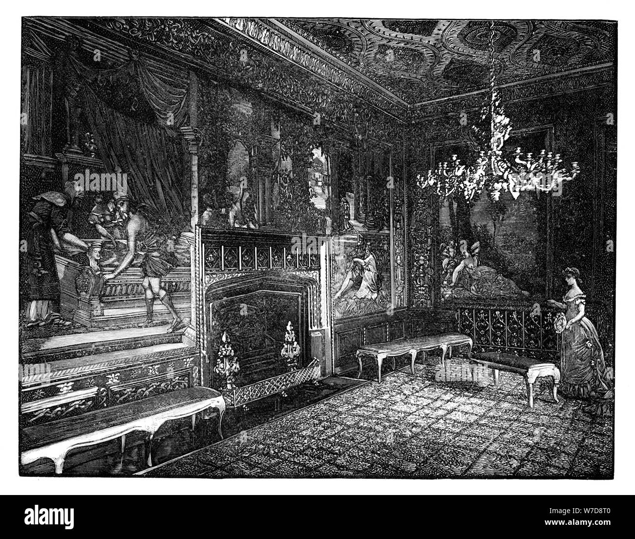 The Tapestry Room, St James's Palace, London. Artist: Unknown Stock Photo