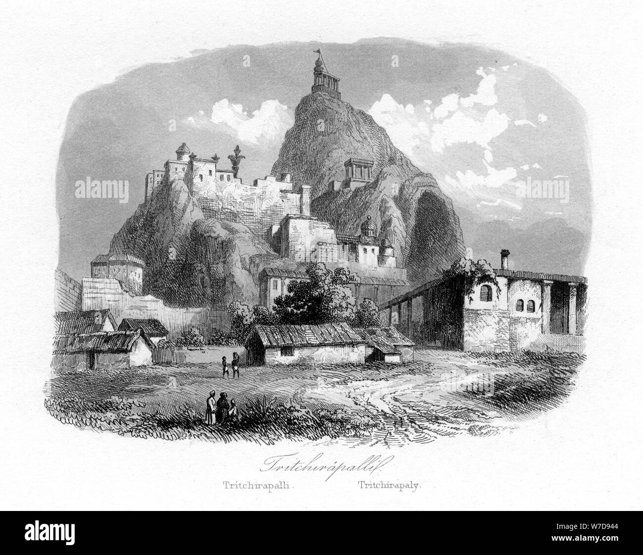 Tiruchirapalli, India, c1840. Artist: N Remond Stock Photo