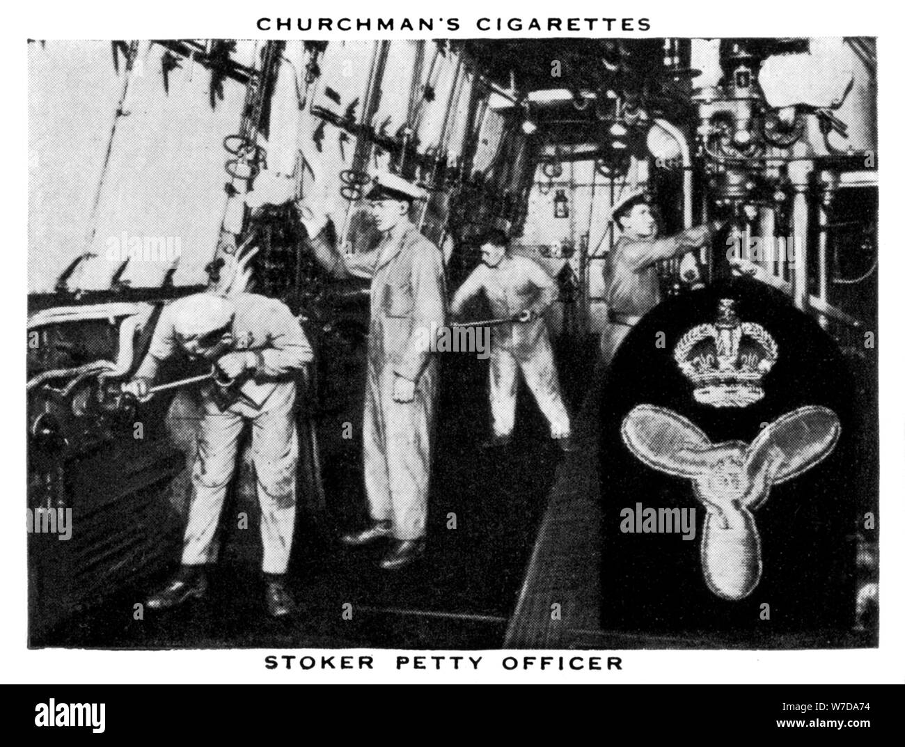 Stoker Petty Officer, 1937.Artist: WA & AC Churchman Stock Photo