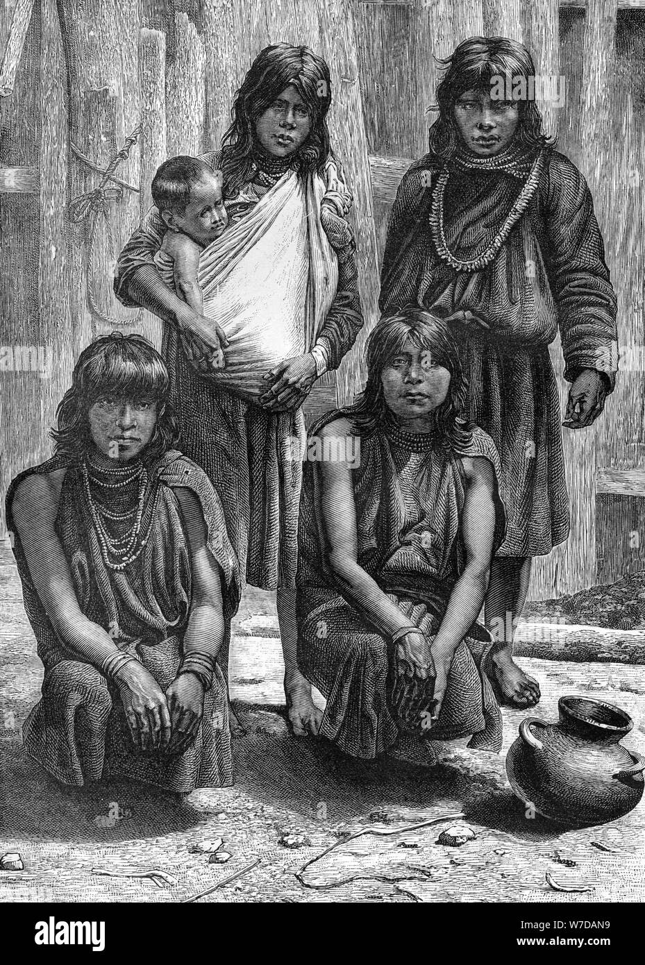 Native american family Black and White Stock Photos & Images - Alamy