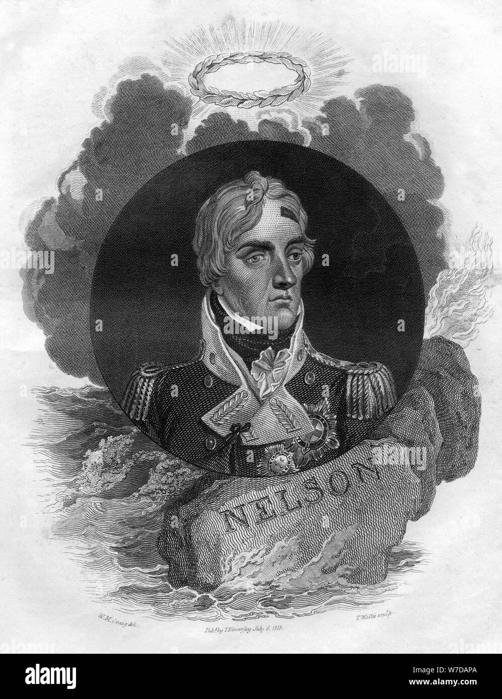 Lord Nelson Rapper Lord Horatio Nelson, English naval commander, 1816.Artist: T Wallis ...