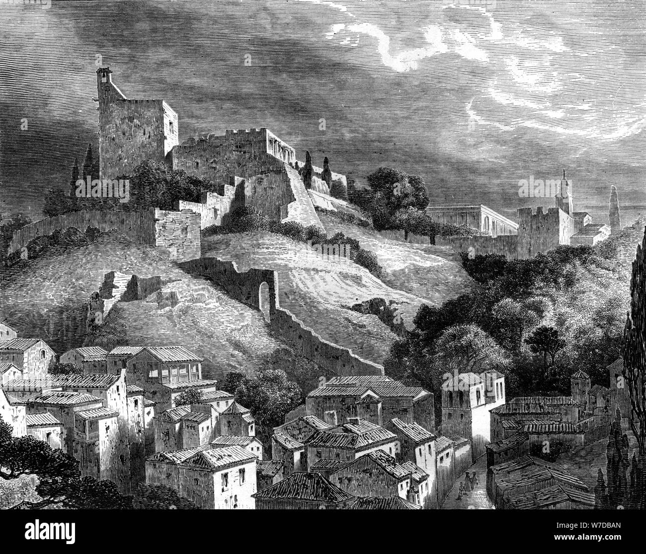 The Alhambra, Granada, southern Spain, 19th century. Artist: Gustave ...