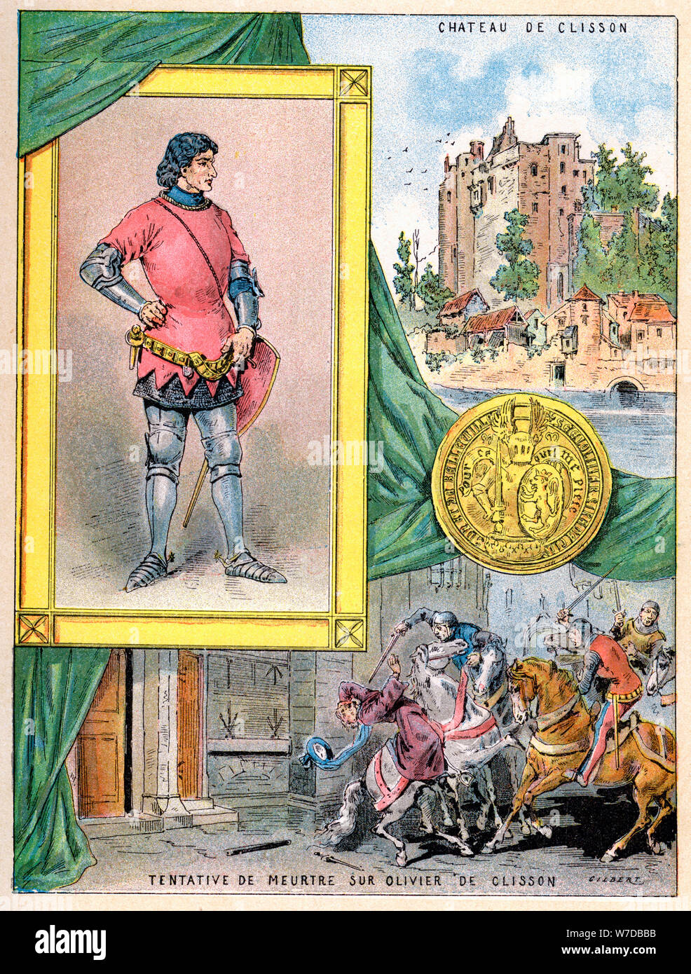 Olivier de Clisson, French soldier, 1898. Artist: Gilbert Stock Photo ...