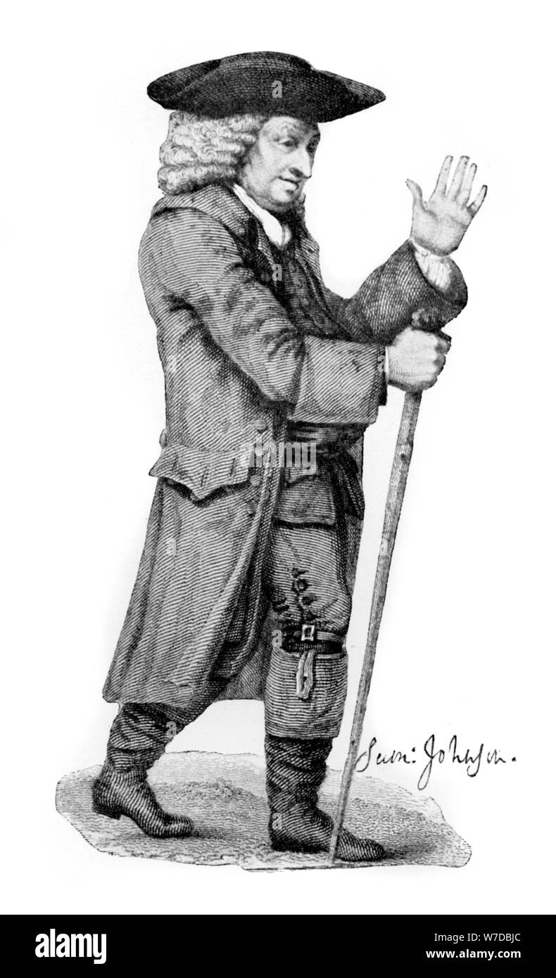 Dr Johnson, English literary figure, (1912). Artist: Thomas Trotter Stock Photo