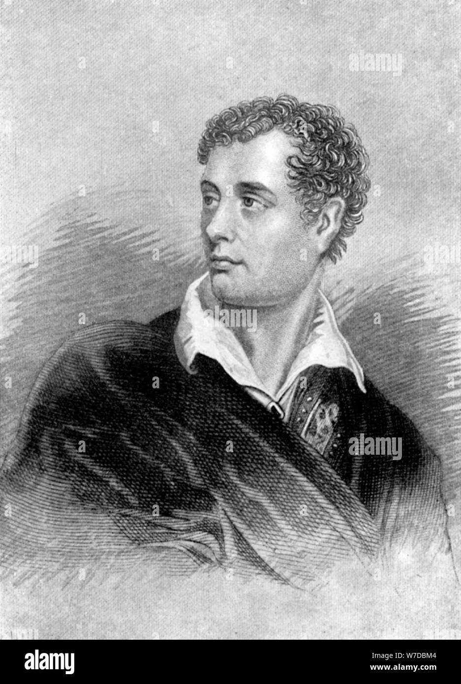 Lord Byron, Anglo-Scottish poet, (1912). Artist: Unknown Stock Photo