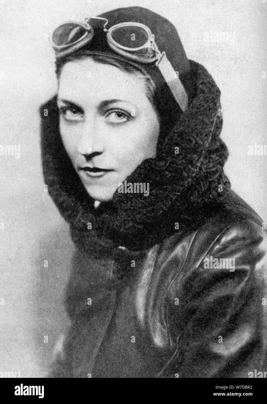 Amy Johnson, pilot, c1930s (1936). Artist: Unknown Stock Photo