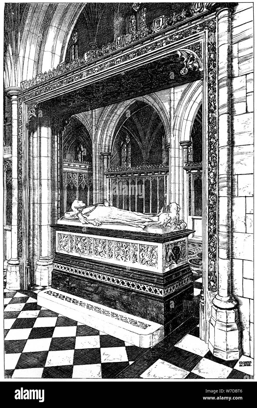 Monument to the late Duke of Westminster, Eccleston Church, Eccleston, Cheshire, 1902-1903.Artist: William Griggs Stock Photo