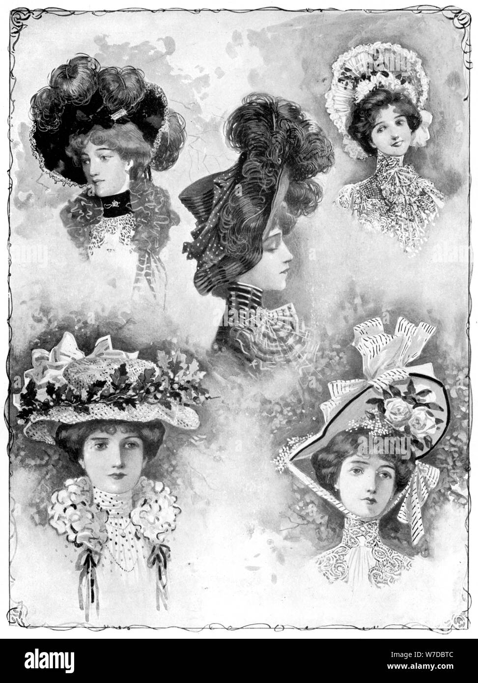 Fashions of 1902. Artist: Unknown Stock Photo