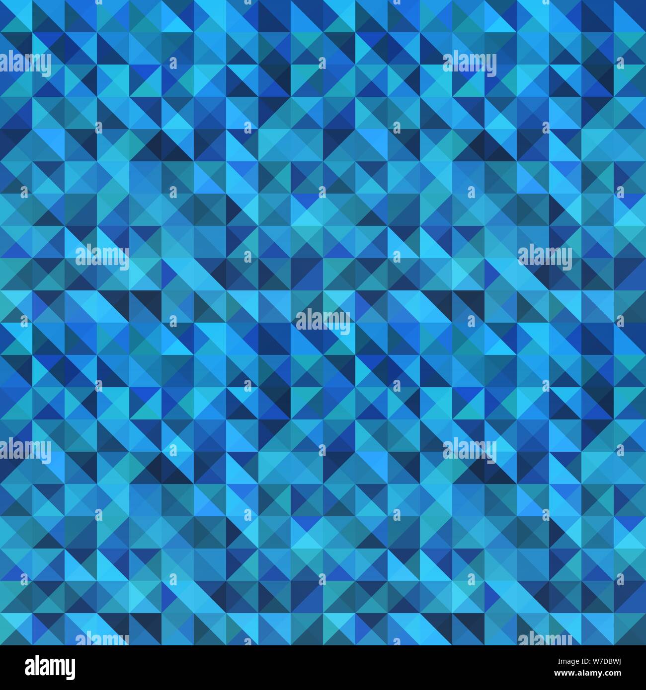 Blue seamless triangle abstract pattern. Stock Vector