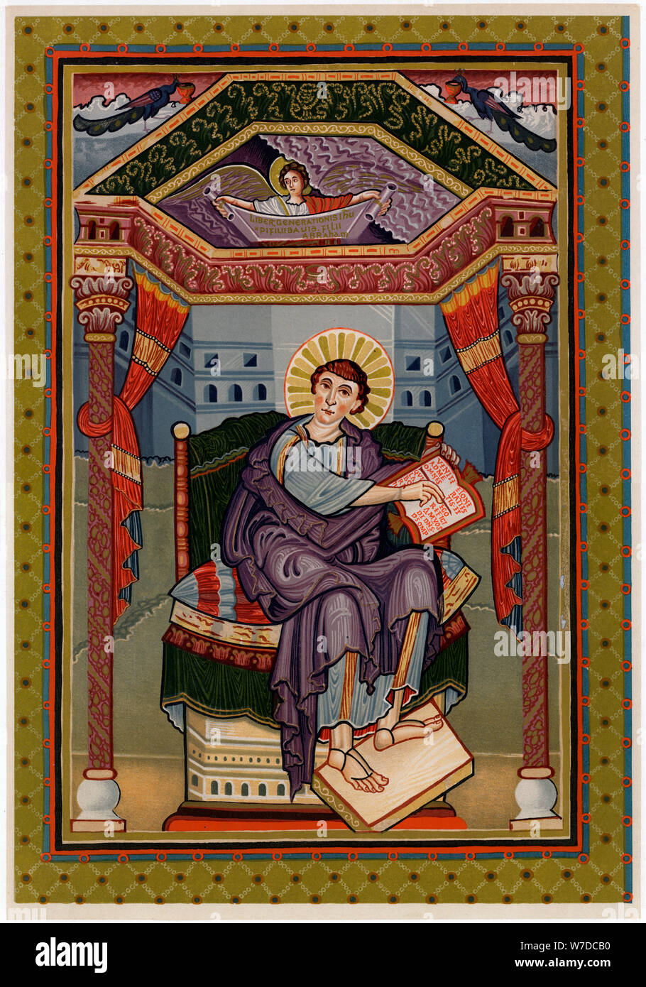 St Matthew, c800 AD. Artist: Unknown Stock Photo - Alamy