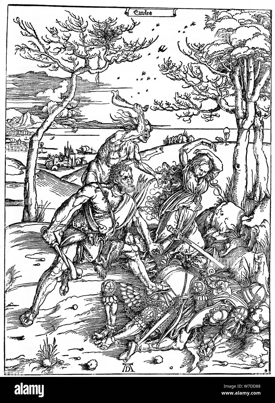 'Hercules Killing the Molionides', c1496-1498, (1936). Artist: Albrecht Dürer Stock Photo