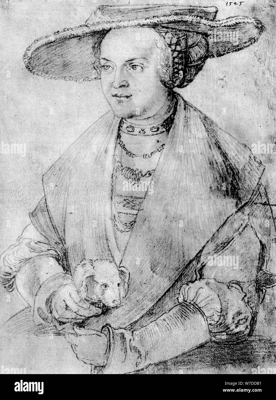 'Susanne von Brandenburg-Ansbach', 1525, (1936). Artist: Albrecht Dürer Stock Photo