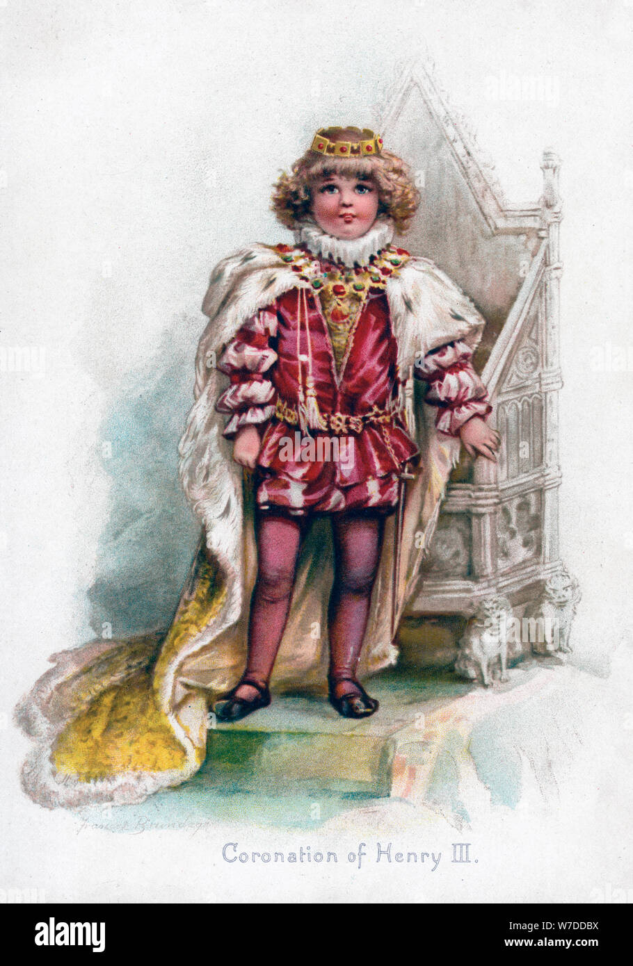 'Coronation of Henry III', 1897.Artist: Frances Brundage Stock Photo