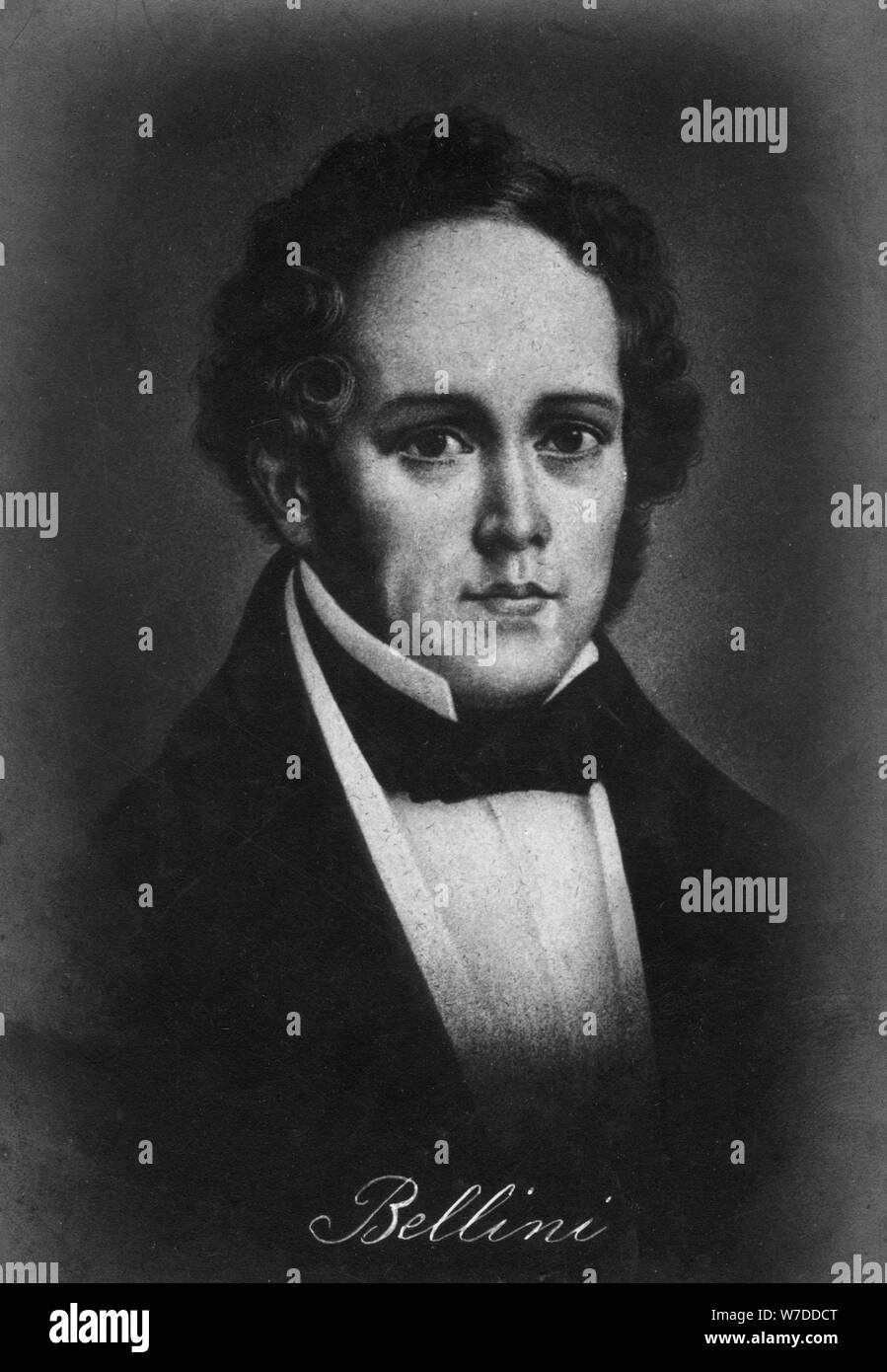 Vincenzo Bellini (1801-1835), Italian composer, 20th century. Artist: Unknown Stock Photo