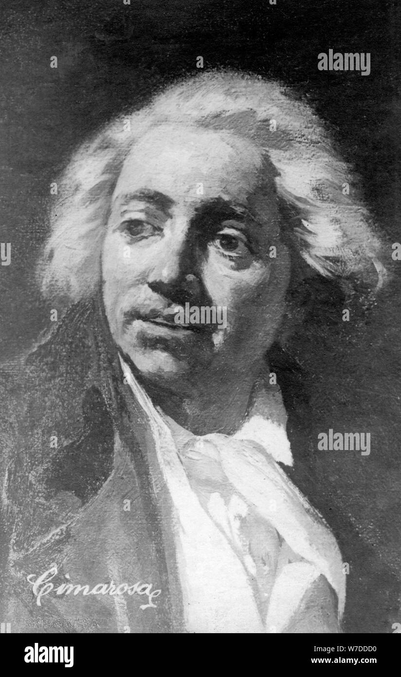 Domenico Cimarosa (1749-1801), Italian composer, 20th century. Artist: Unknown Stock Photo