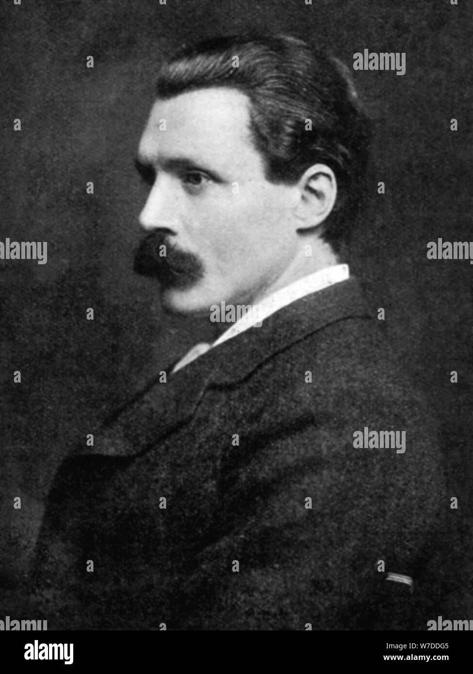 George Gissing (1857-1903), English novelist, early 20th century. Artist: Unknown Stock Photo